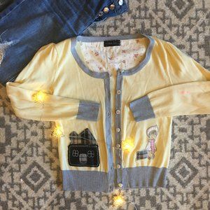 Cute cozy patchwork cardigan